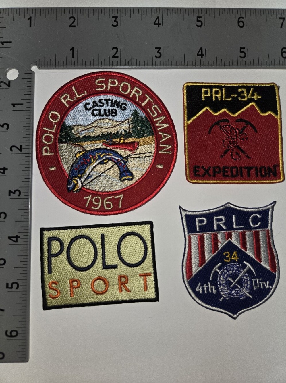 POLO RALPH LAUREN PATCHES CLIMBING SPORT 4-LOT PATCH
